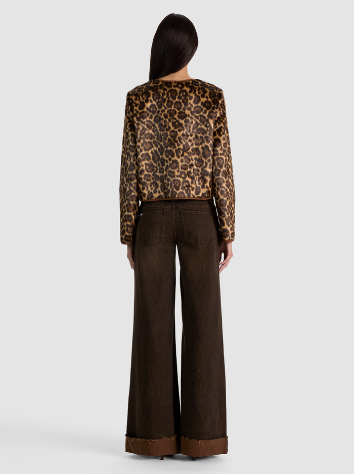 ALMA FAUX FUR COAT - SPOTTED LEOPARD image 2 - ALICE + OLIVIA
