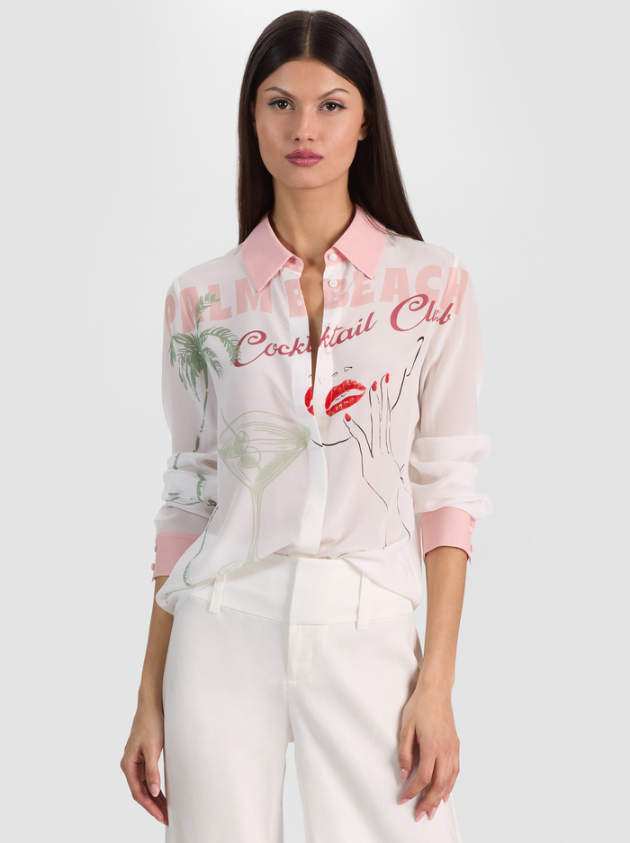 WILLA SILK BLOUSE - COCKTAIL CLUB - ALICE + OLIVIA