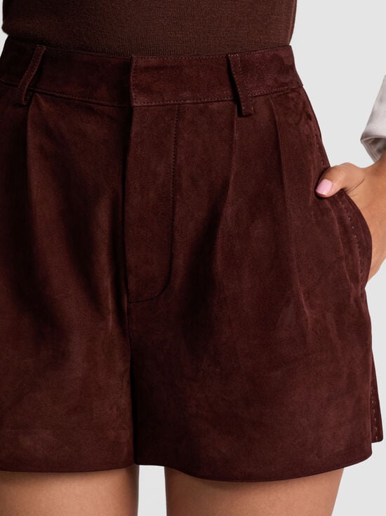 DARK CHOCOLATE-CONRY SUEDE SHORT