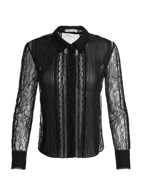 BLACK-WILLA LACE TOP