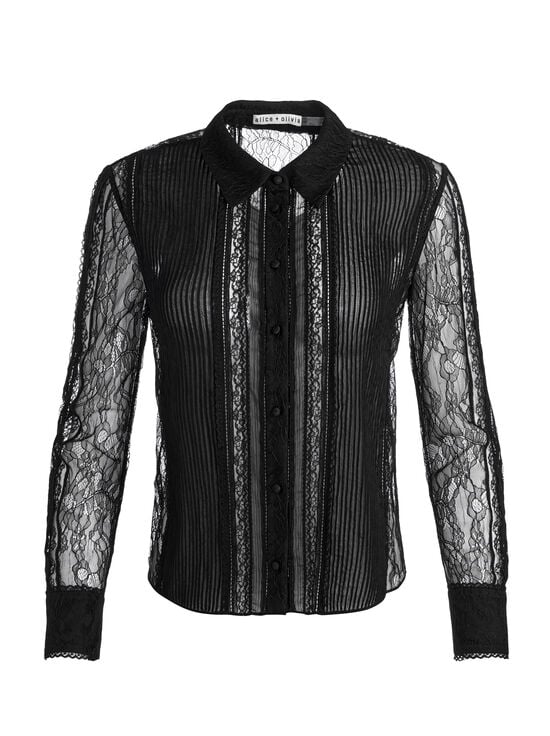 BLACK-WILLA LACE TOP