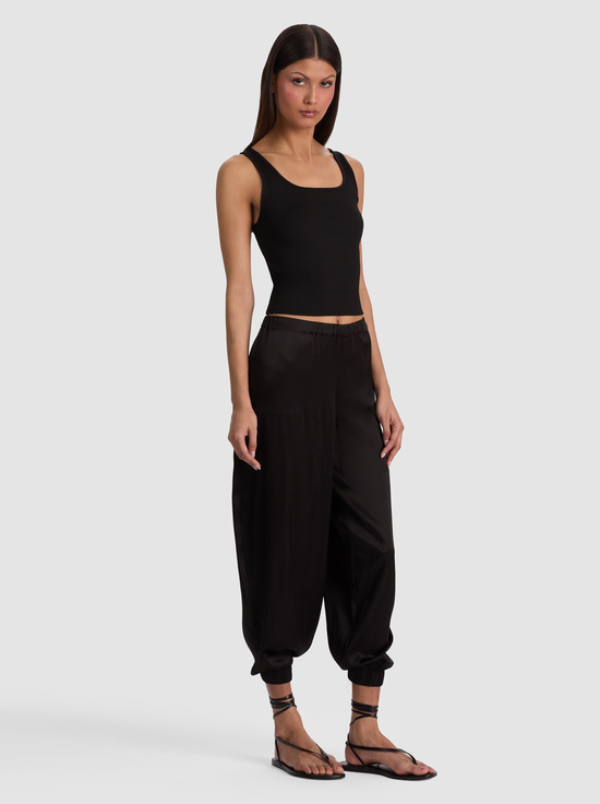 BLACK-DECLAN PULL ON GENIE PANT