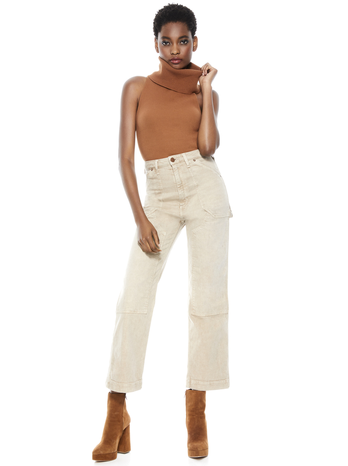 UTILITY CARGO PANT - KHAKI image 4 - Alice And Olivia