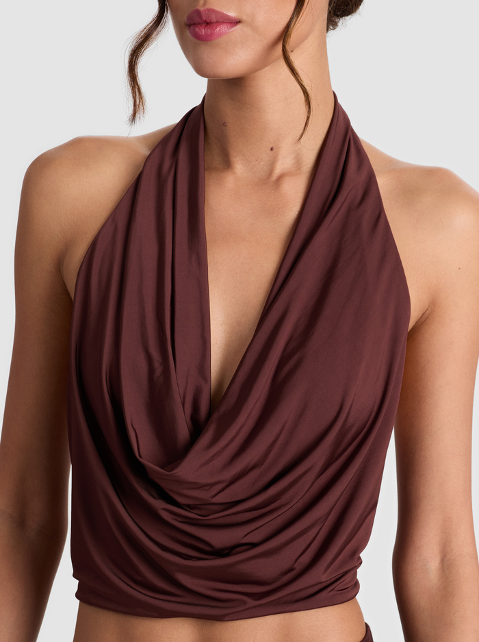 AYANNA HALTER TOP - MOCHA image 3 - Alice And Olivia