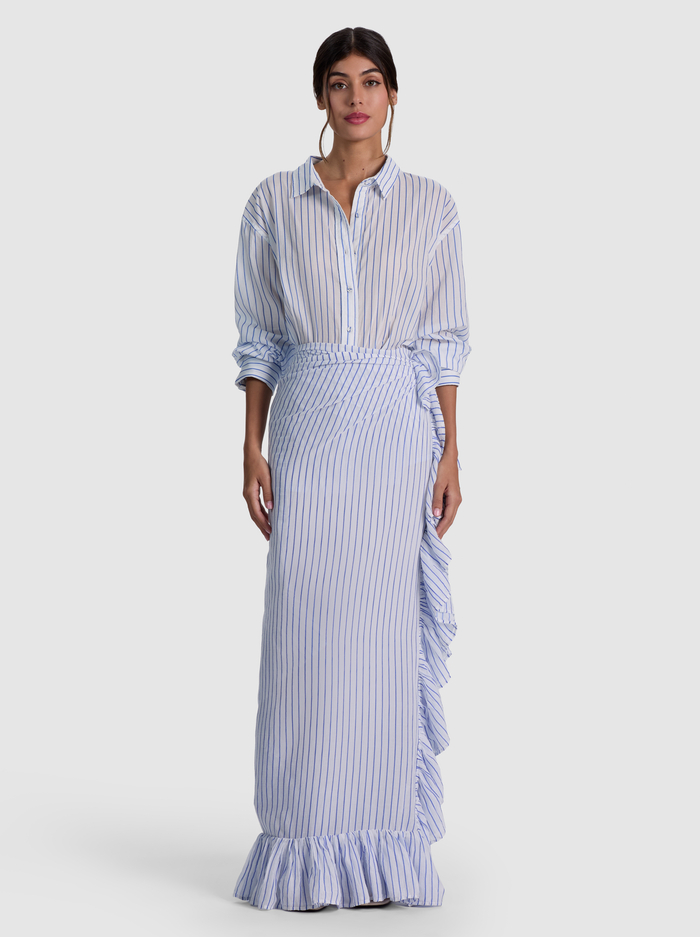 A+O X CONIGLIO PALM BEACH BUTTON DOWN - STRIPE image 5 - ALICE + OLIVIA
