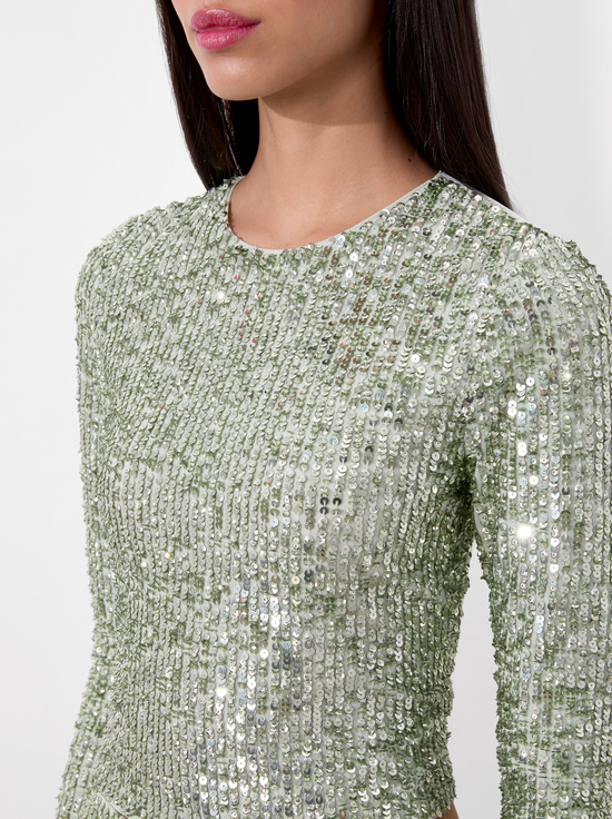 SEA SPRAY-DELAINA EMBELLISHED TOP