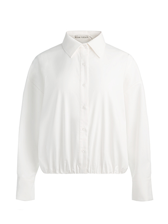 OFF WHITE-TOBIE CINCHED BUTTON DOWN