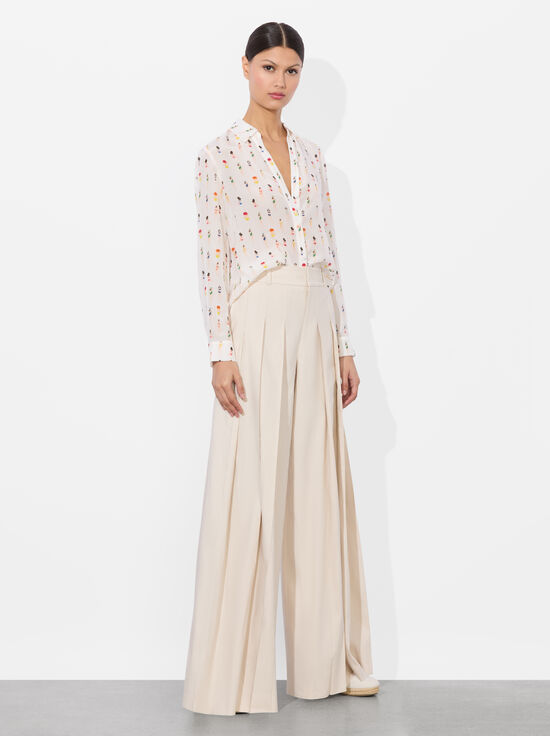 BEACH CLUB-ELOISE BUTTON DOWN BLOUSE