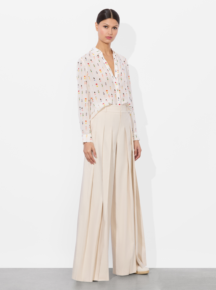 ELOISE BUTTON DOWN BLOUSE - BEACH CLUB image 4 - Alice And Olivia