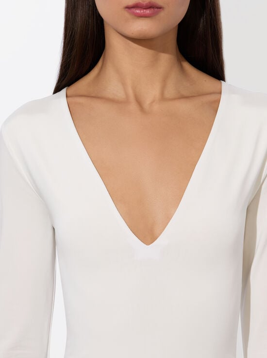 OFF WHITE-OLEA LONG SLEEVE BODYSUIT