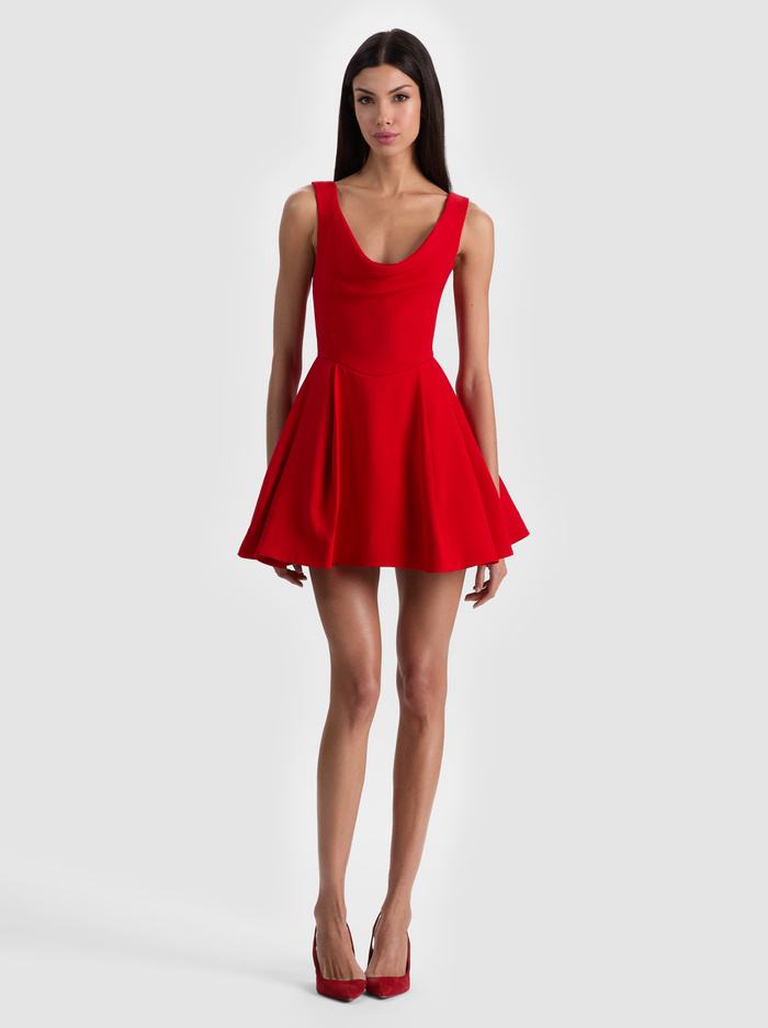 ESTRELLA MINI DRESS - CHILI PEPPER - ALICE + OLIVIA