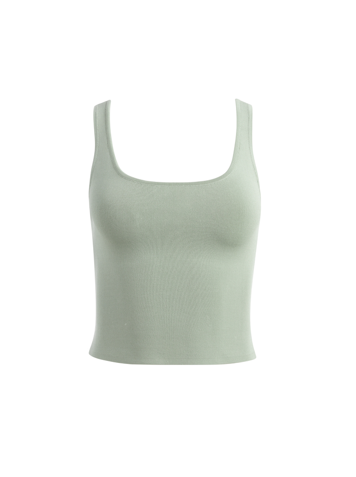 DARYN CROPPED TANK - SAGE image 5 - Alice And Olivia