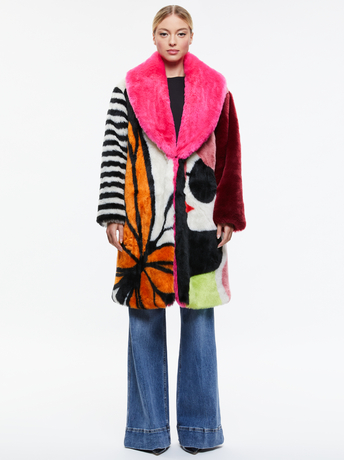 ENCHANTED-YETTA STACEFACE FAUX FUR COAT
