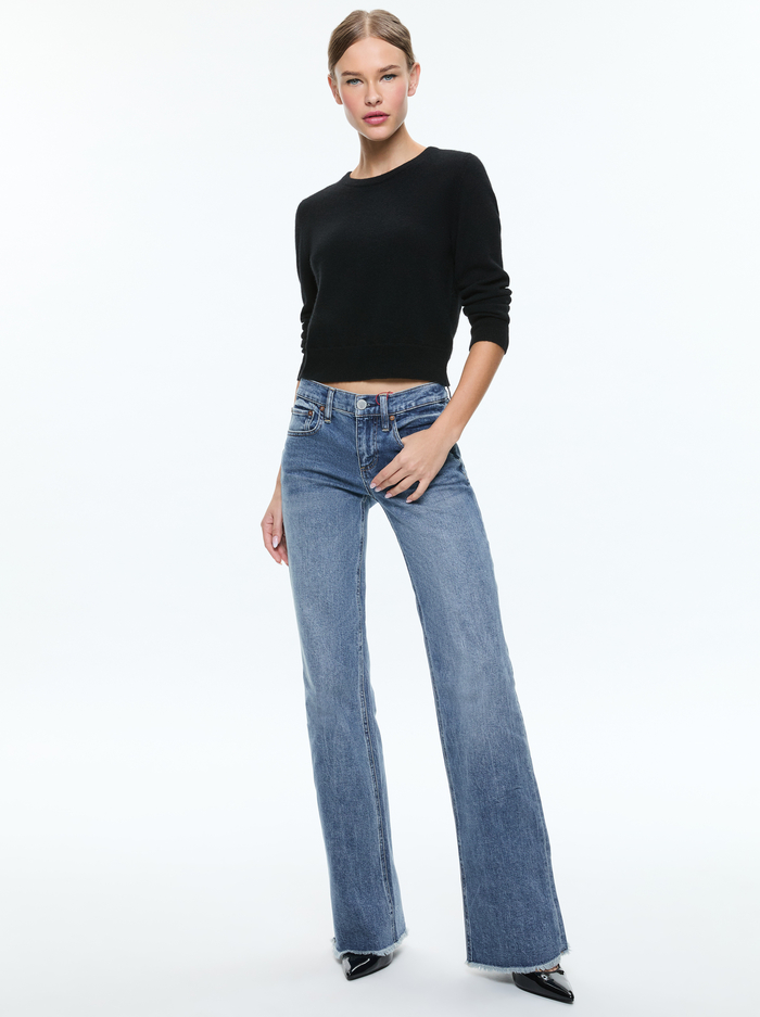 BODIE LOW RISE JEAN - BROOKLYN BLUE image 4 - Alice And Olivia