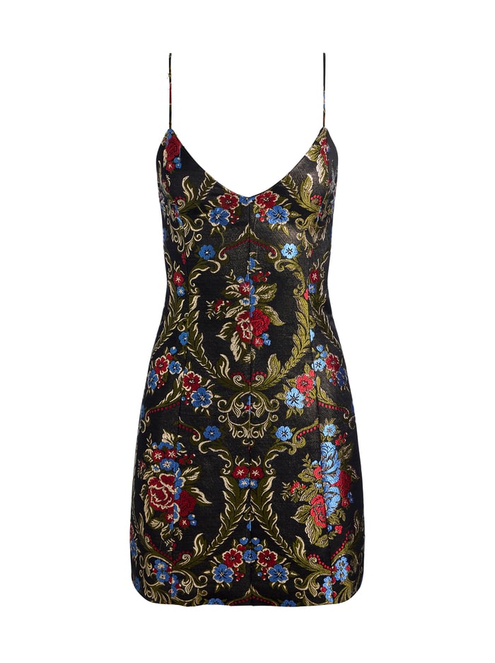 TAYLA MINI DRESS - BLACK/MULTI image 5 - Alice And Olivia