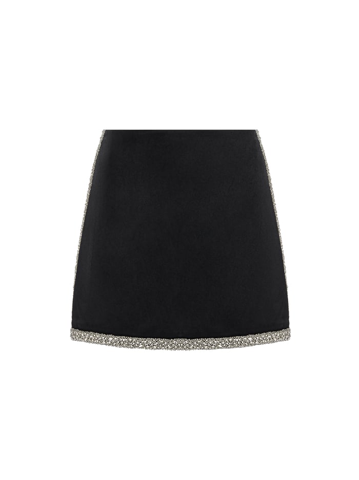 RILEY MINI SKIRT - BLACK image 5 - Alice And Olivia