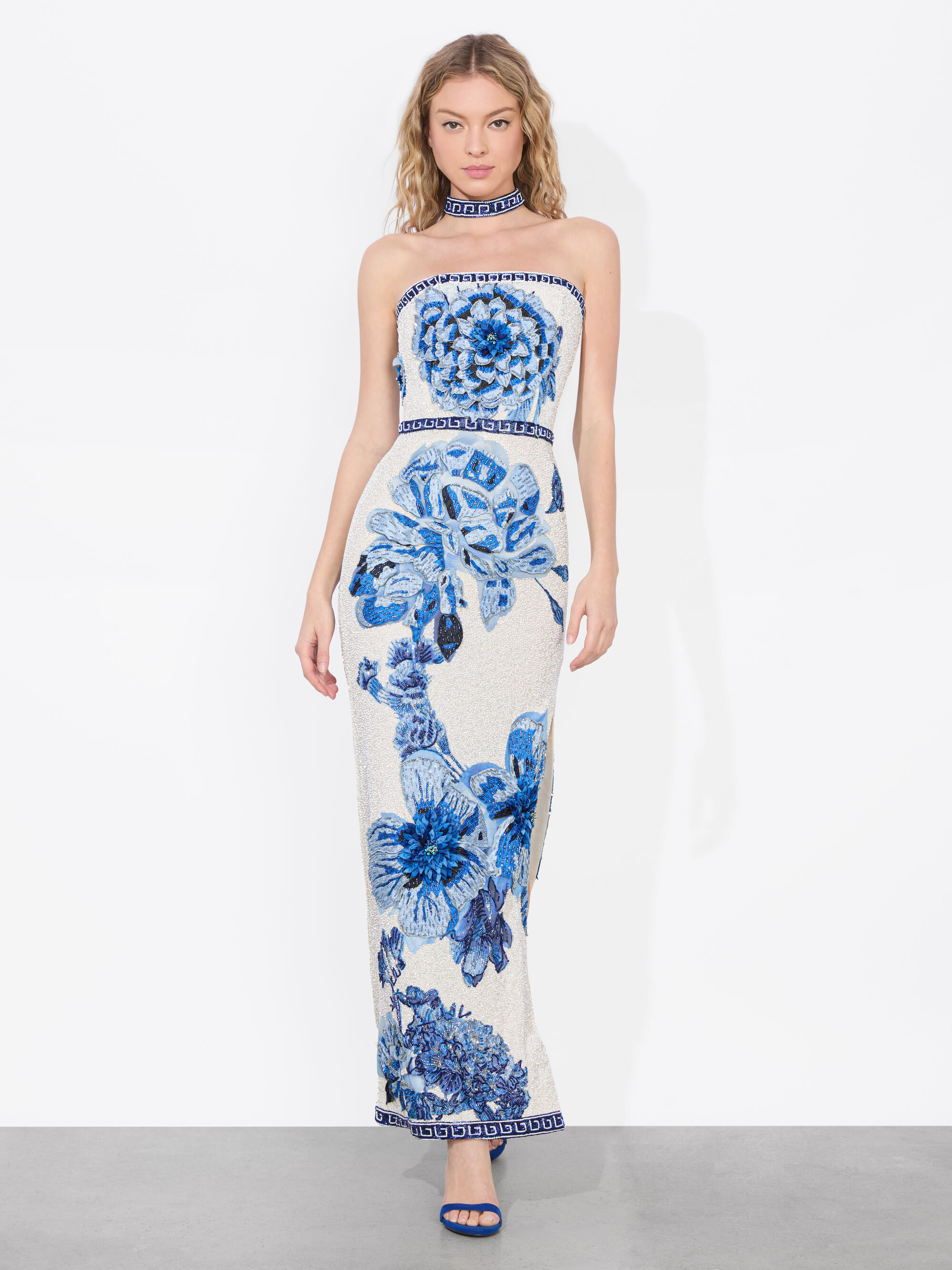 Georgie Strapless Embellished Dress