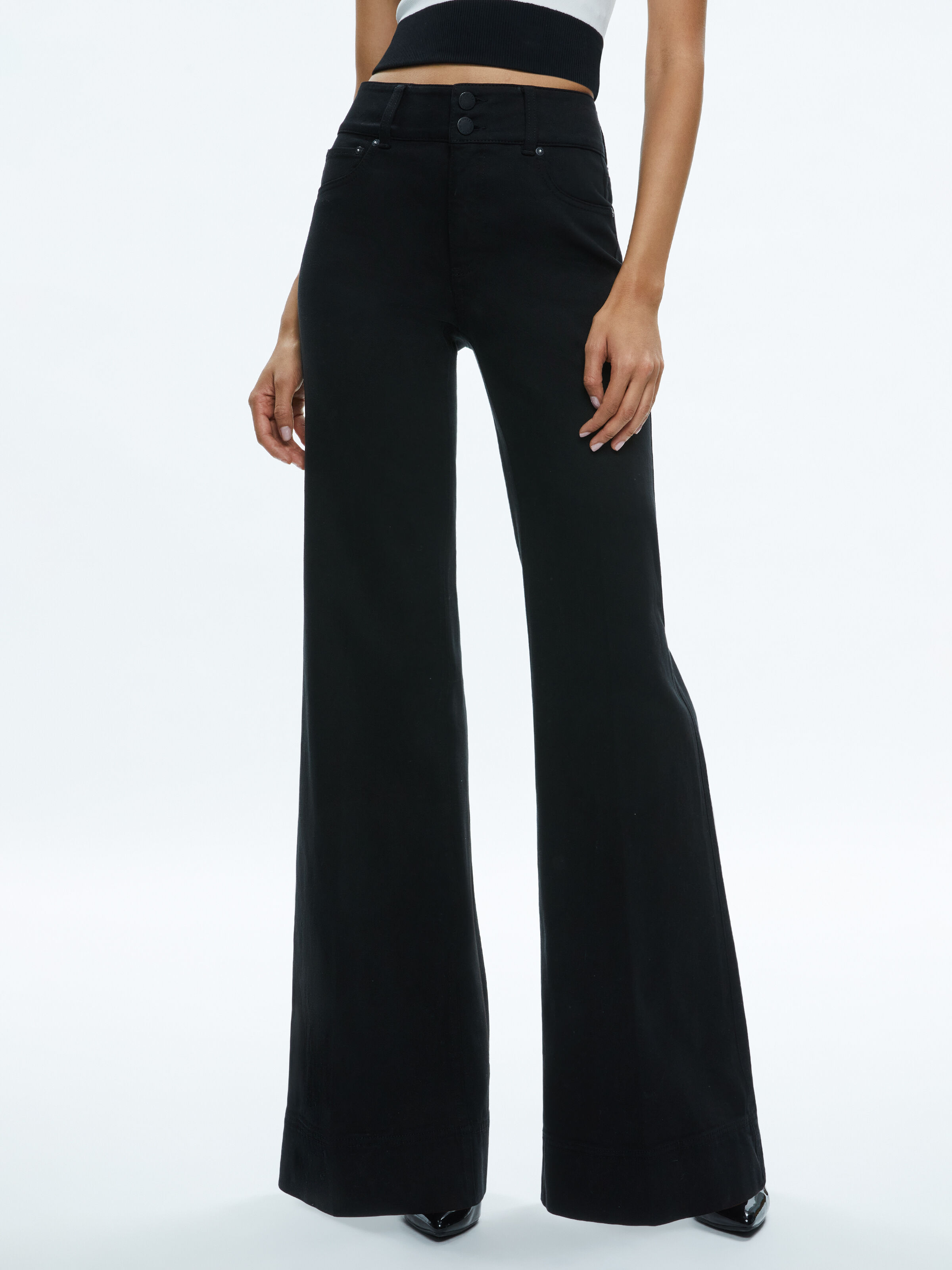 Alice and olivia wide leg jeans shop