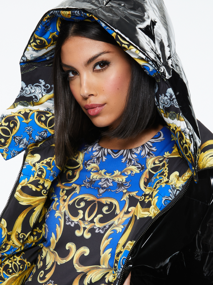 ROBENA REVERSIBLE CROPPED PUFFER JACKET - REGAL ROMANCE SAPPHIRE image 3 - Alice And Olivia