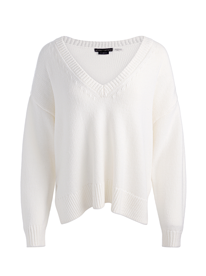 WILLIAMS WOOL PULLOVER - ECRU image 5 - ALICE + OLIVIA
