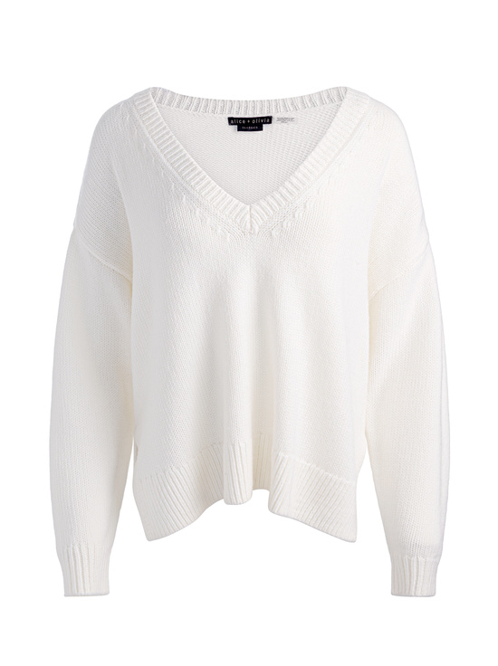 ECRU-WILLIAMS WOOL PULLOVER