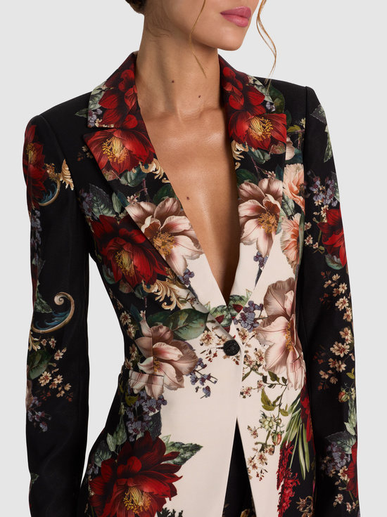 FLORAL RADIANCE-BREANN FITTED BLAZER