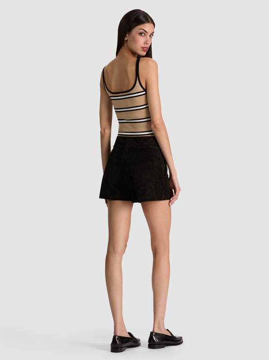 BLACK-CADY SUEDE SHORT