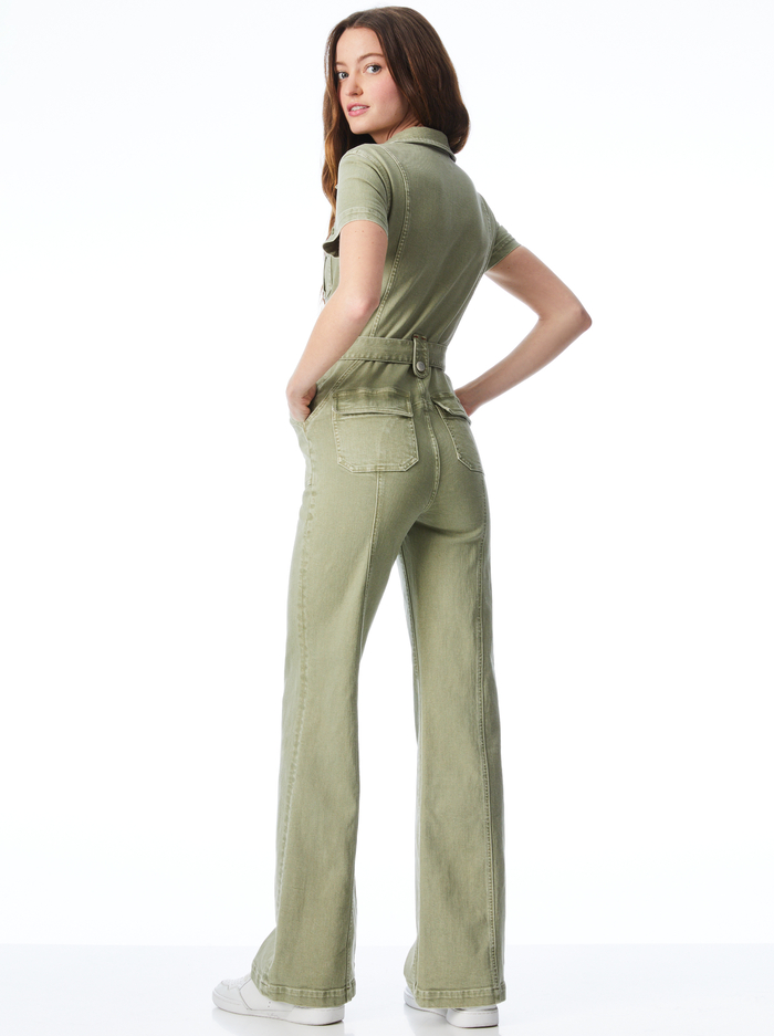 GORGEOUS WIDE LEG JUMPSUIT - SAGE image 1 - ALICE + OLIVIA