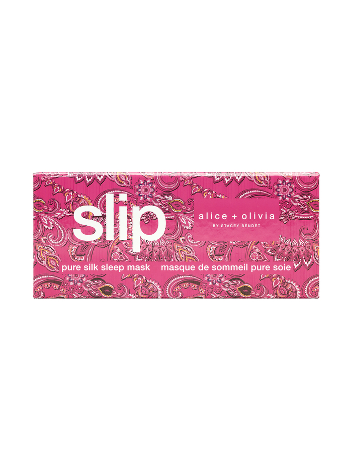 A+O X SLIP SILK SLEEP MASK - SPRING PAISLEY FRENCH ROSE image 2 - Alice And Olivia