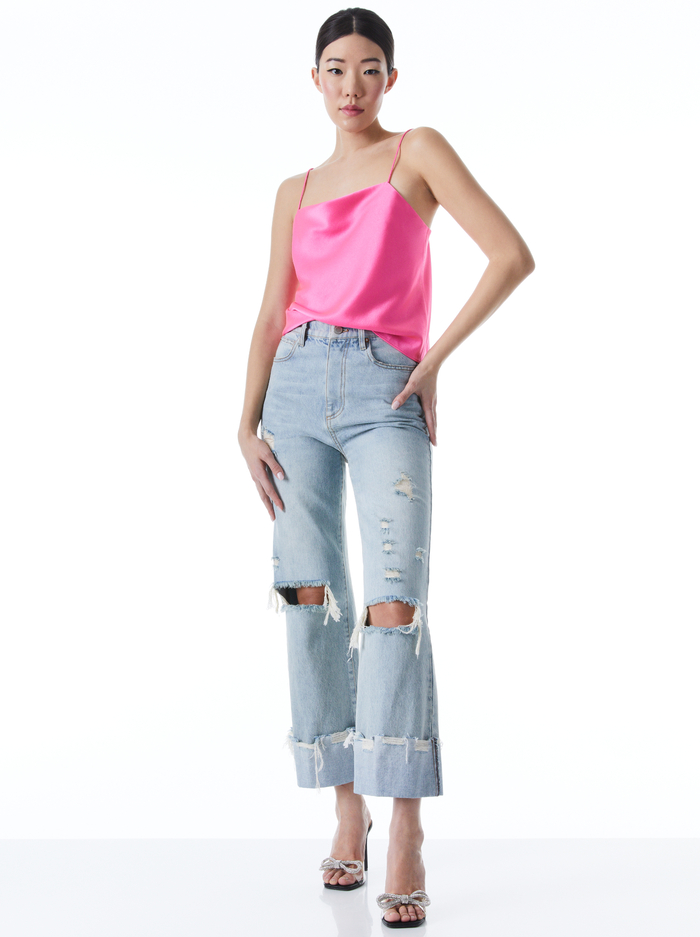 HARMON SLIP TANK - FRENCH ROSE image 4 - ALICE + OLIVIA