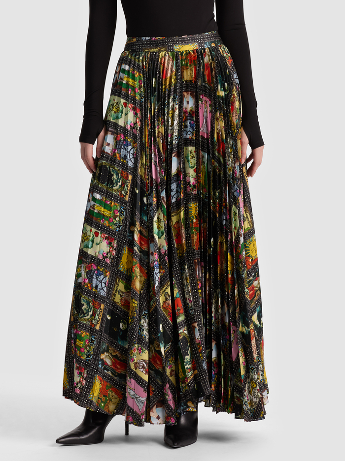 KATZ PLEATED MAXI SKIRT - ENCHANTED TAROT - ALICE + OLIVIA