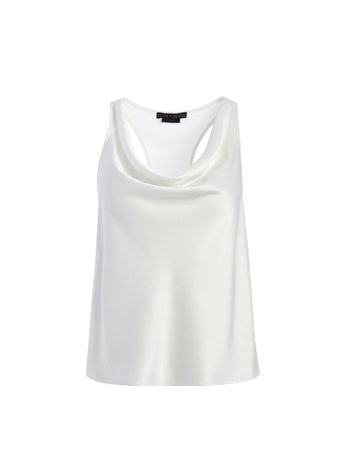 HARMON RACERBACK TANK - OFF WHITE image 5 - Alice And Olivia
