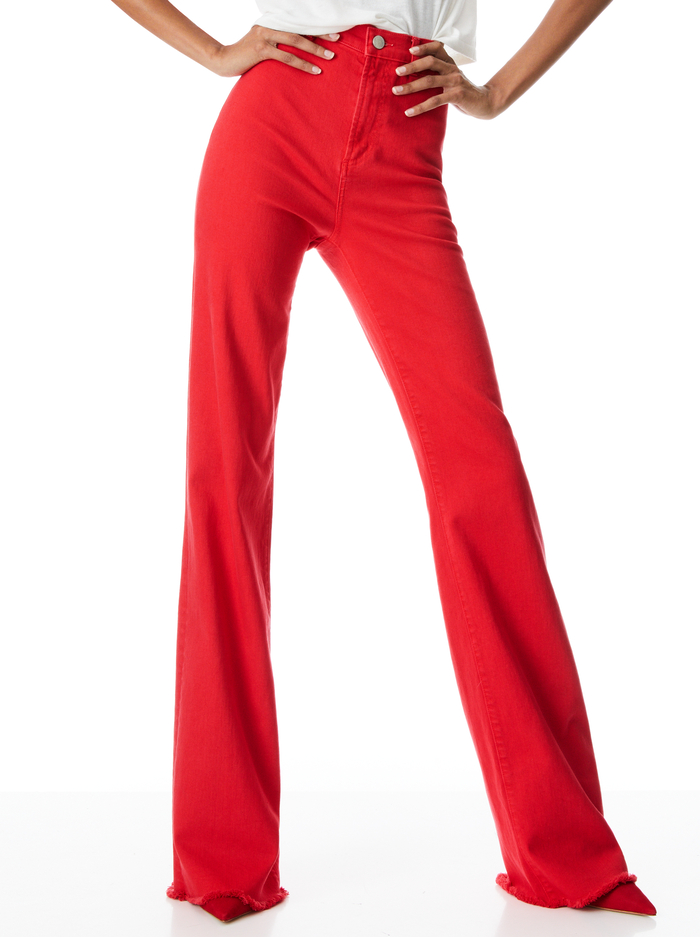 GORGEOUS COIN POCKET JEAN - BRIGHT POPPY - Alice And Olivia
