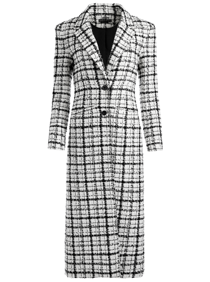 BRET LONG BLAZER - OFF WHITE/BLACK image 5 - Alice And Olivia