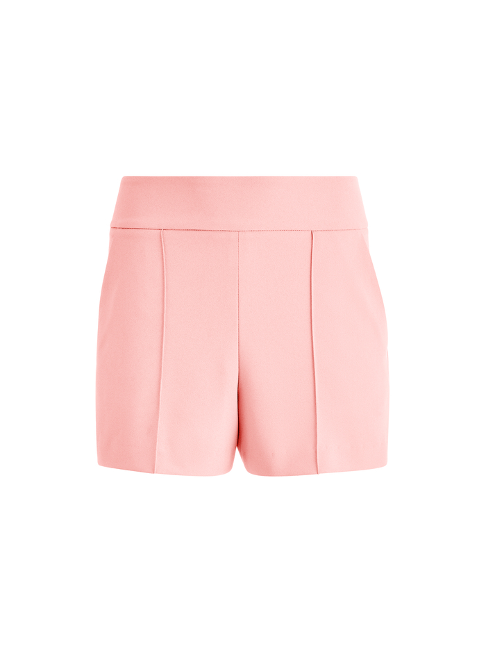 DONALD HIGH WAISTED PINTUCK SHORTS - PINK image 5 - ALICE + OLIVIA