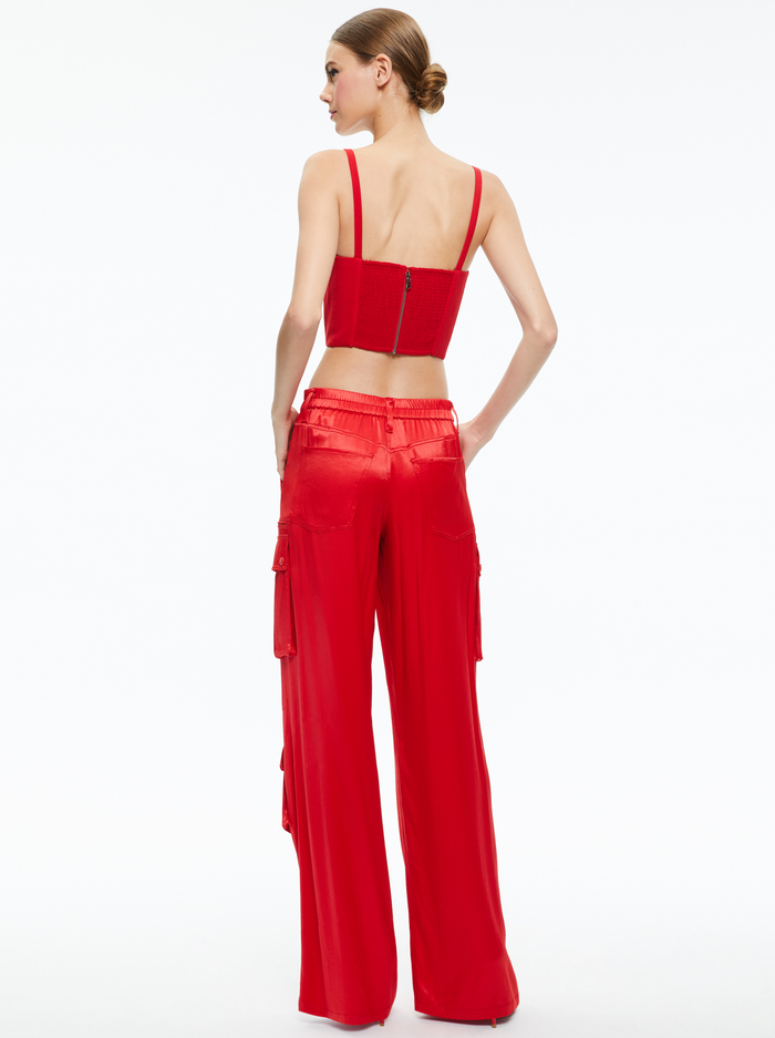 ADARA BUSTIER TOP - PERFECT RUBY image 1 - Alice And Olivia