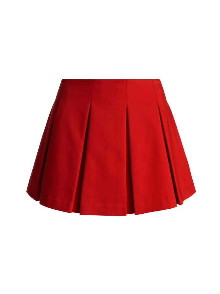 EMILIE MINI SKIRT - CHILI PEPPER image 5 - ALICE + OLIVIA