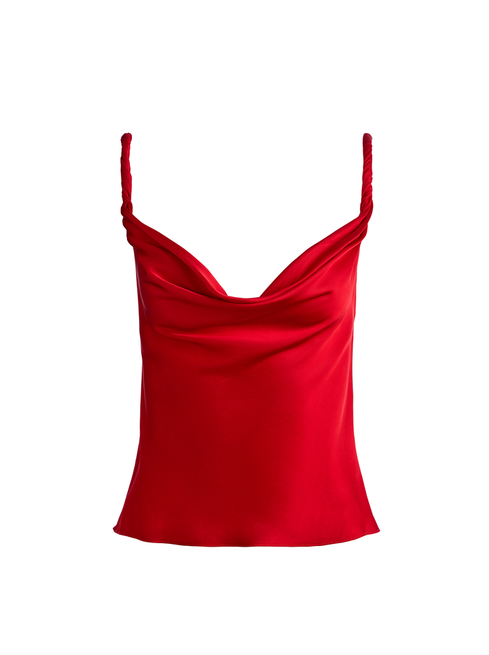 MONIQUE TWIST STRAP TANK - CHILI PEPPER image 5 - ALICE + OLIVIA