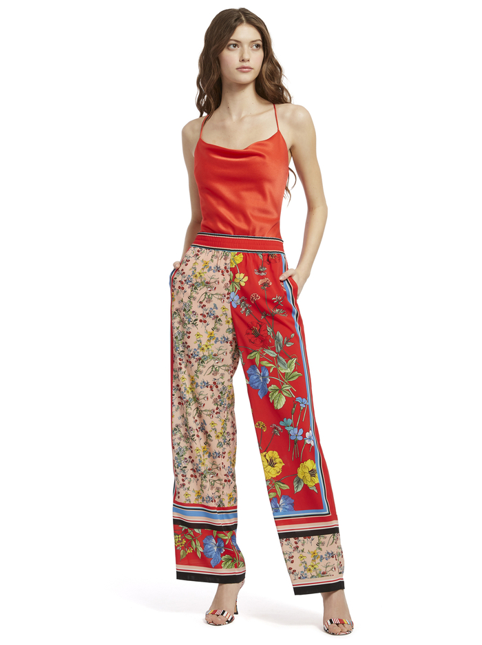 HARMON BODYSUIT - BRIGHT POPPY image 3 - Alice And Olivia