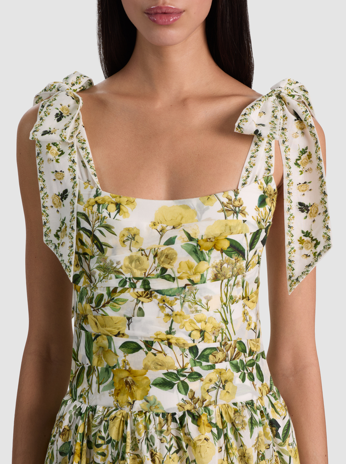 HAVEN FLARED MAXI DRESS - FRESH AIR BUTTER image 1 - ALICE + OLIVIA
