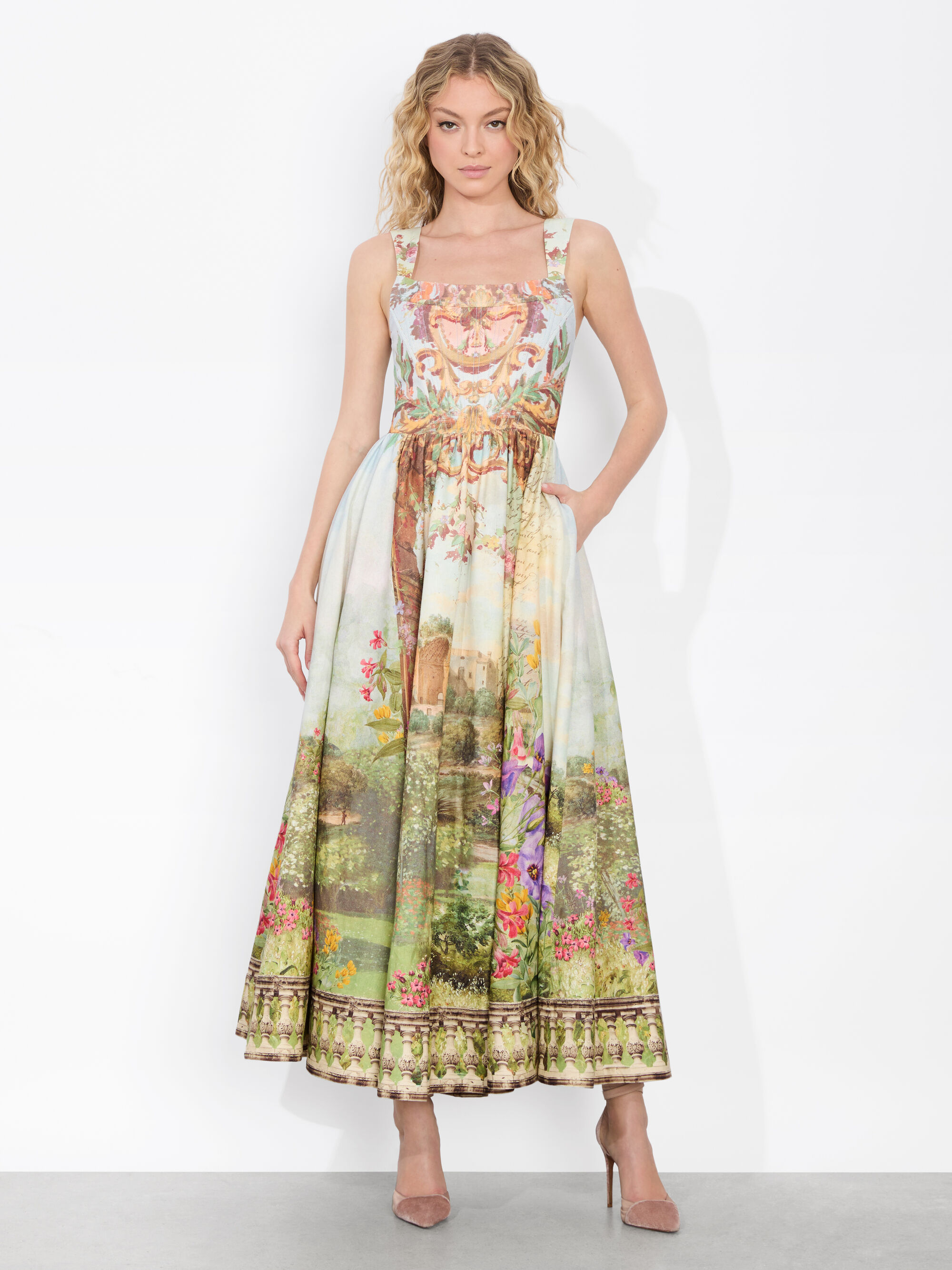Guinevere Bustier Dress In Dusk To Dawn Alice + Olivia