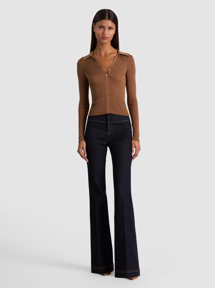 NEALIE CARDIGAN - CAMEL image 1 - ALICE + OLIVIA
