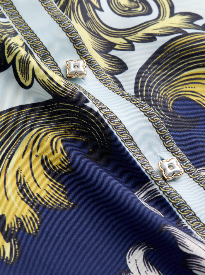 LANE OVERSIZED BUTTON DOWN - ANTIQUE SCROLL image 2 - ALICE + OLIVIA