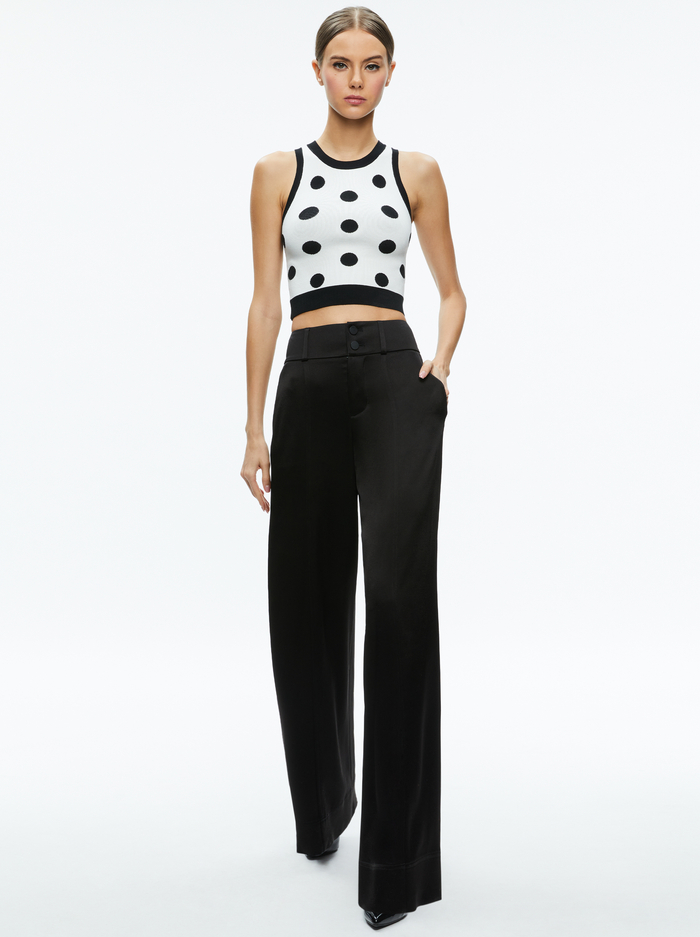 RYDEL TANK - BLACK/SOFT WHITE image 2 - Alice And Olivia