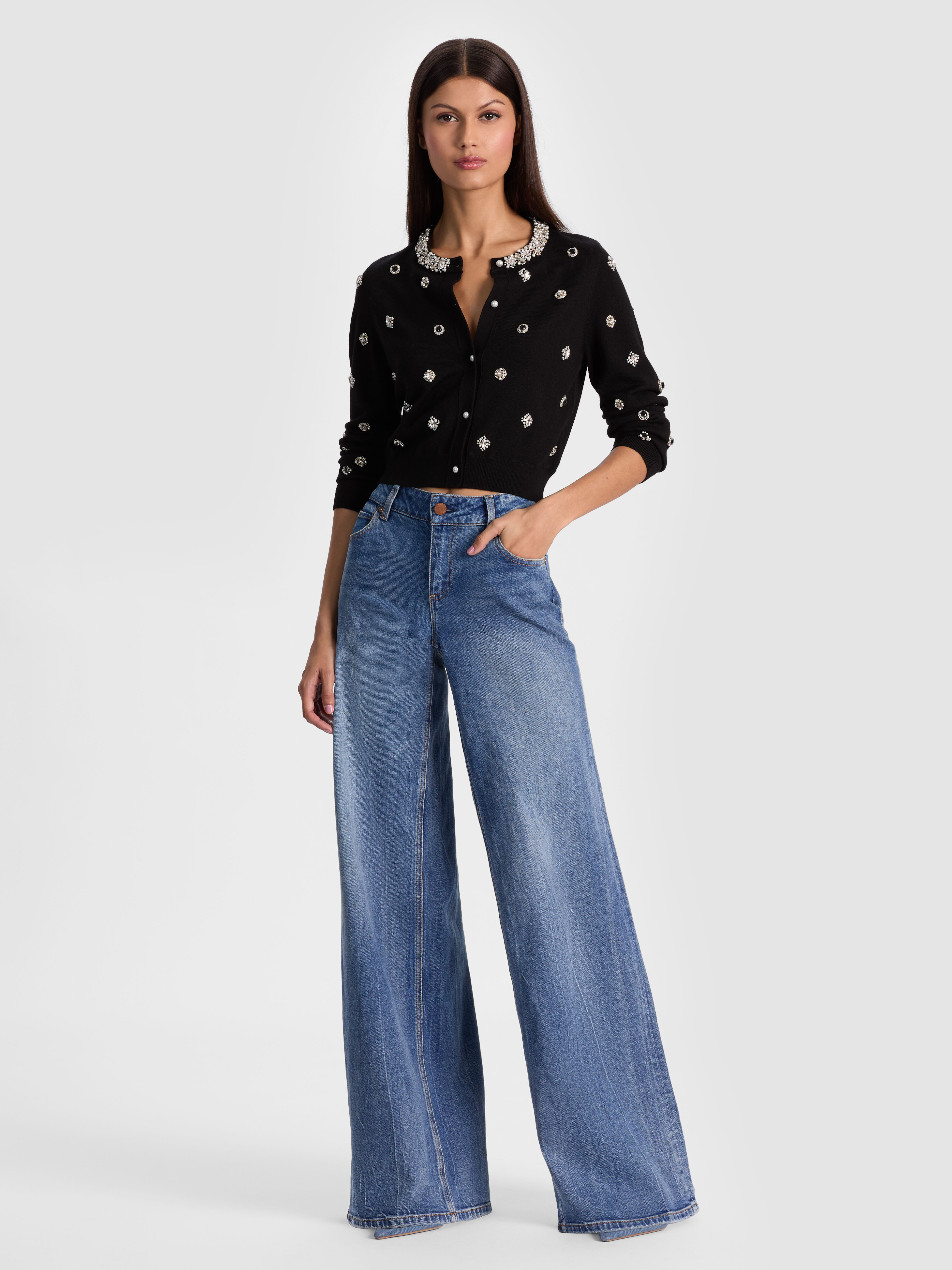 美品　alice + olivia サングラス柄　カーディガン 0400017614191?wid=900