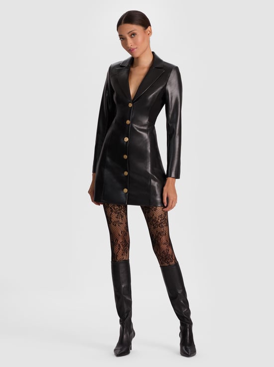 BLACK-MICHELLE VEGAN BLAZER DRESS