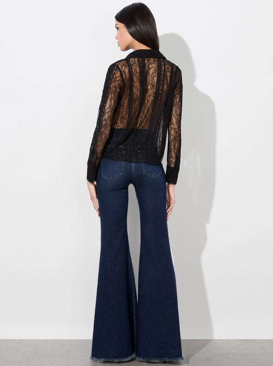 BLACK-WILLA LACE TOP