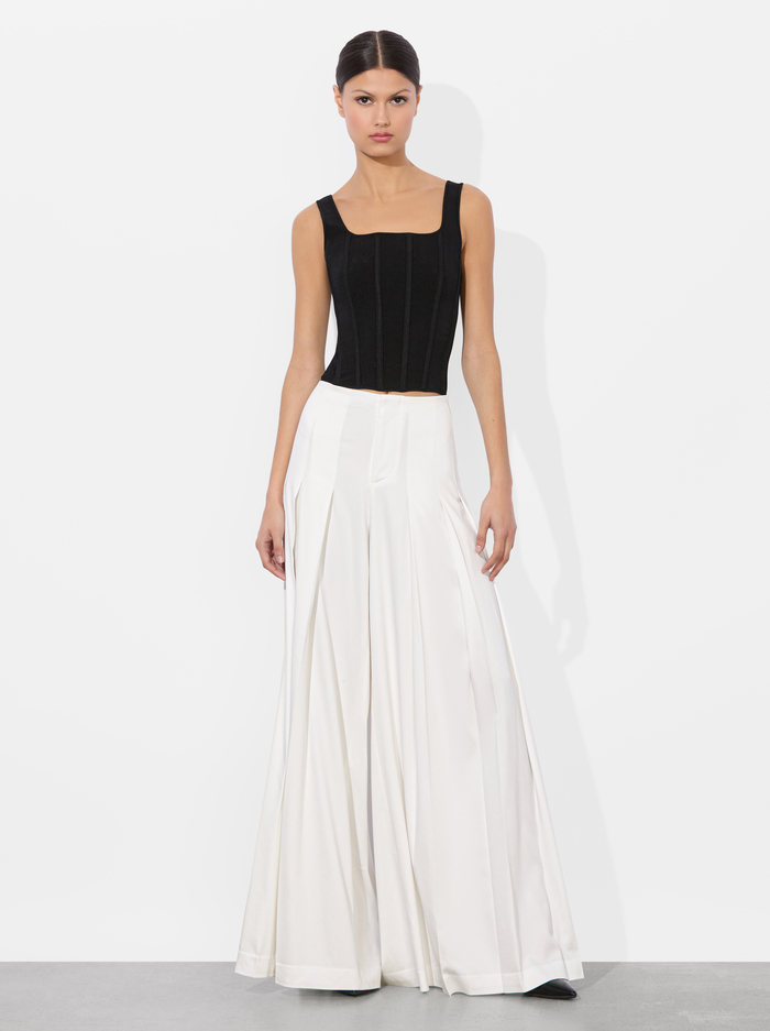 AINSLIE WIDE LEG PANT - OFF WHITE image 4 - Alice And Olivia