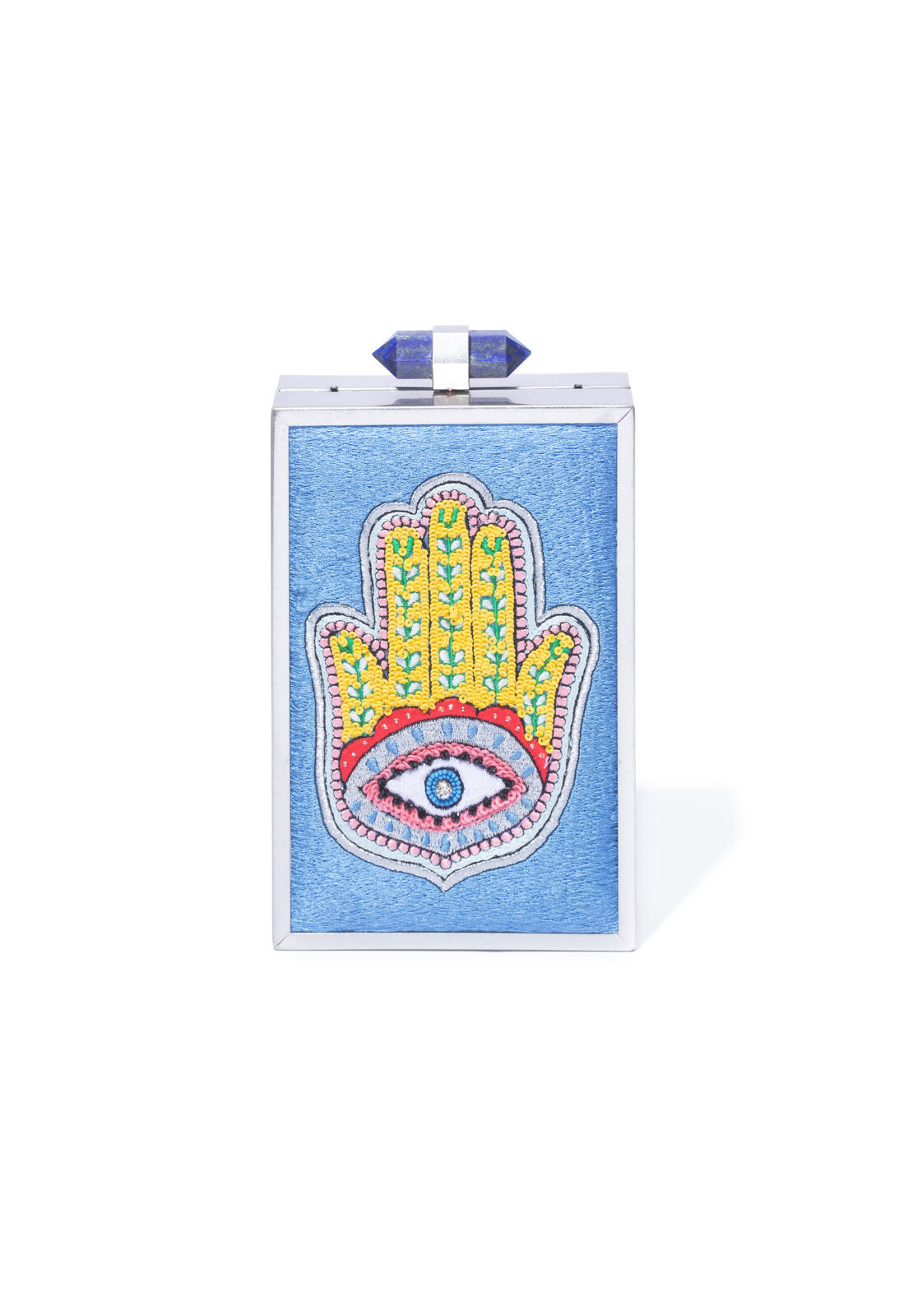 Sophia Hamsa Embellished Clutch In Multi | Alice + Olivia