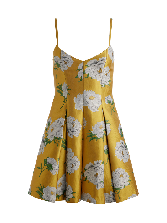 ISABELLE MINI DRESS - FLORAL CAFE GOLDEN HOUR image 5 - Alice And Olivia